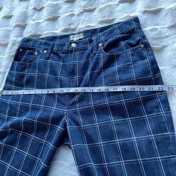 🔥NWOT Madewell Classic The Perfect Vintage Wide Leg Jean In Windowpane Checks - Picture 12 of 16
